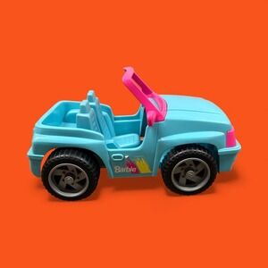VTG 1994 Barbie Blue Convertible Off Road Toy Car 4x4 Kids Play Vehicle